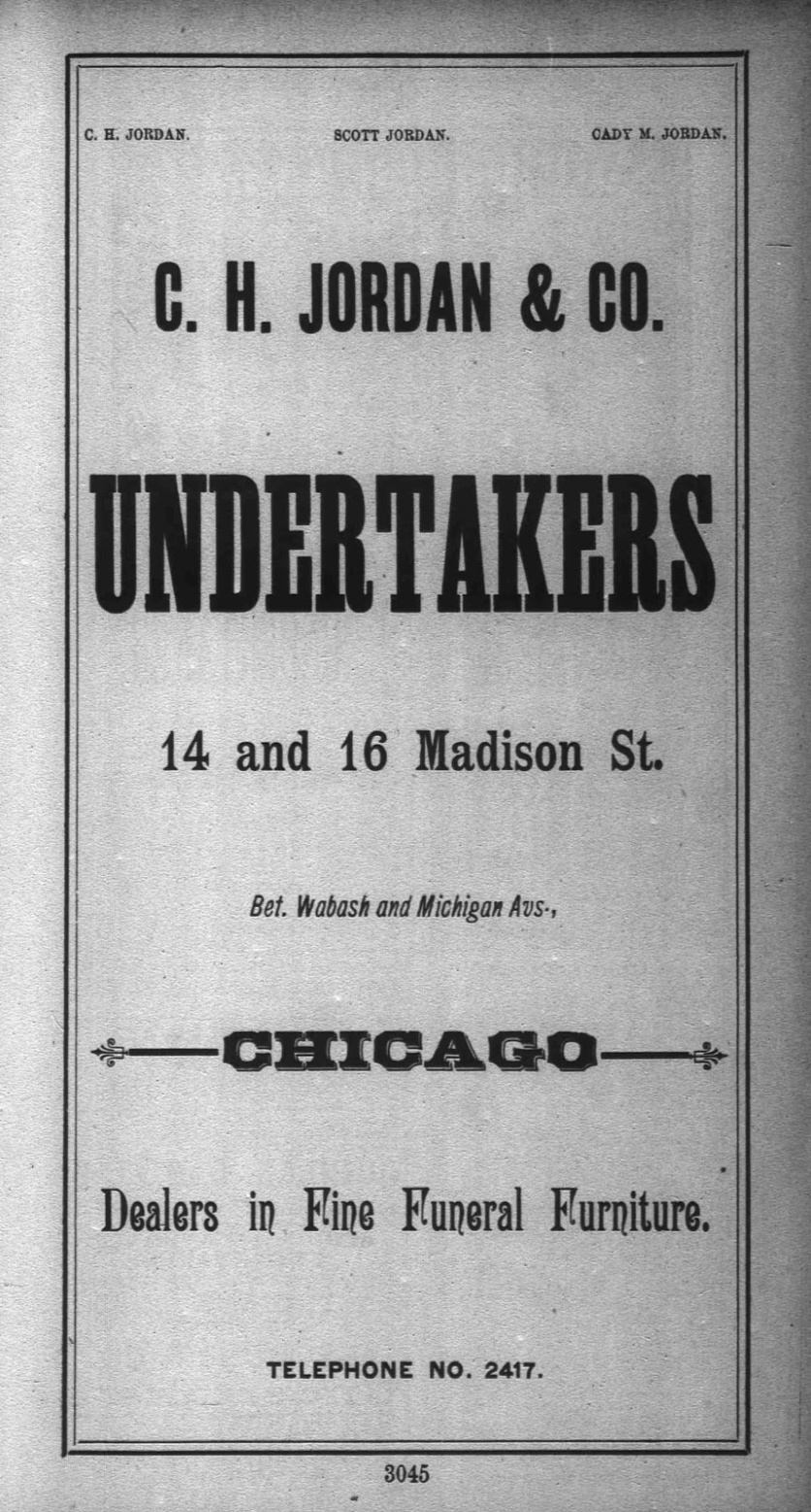 Jordan Undertaker 1891 p 3045